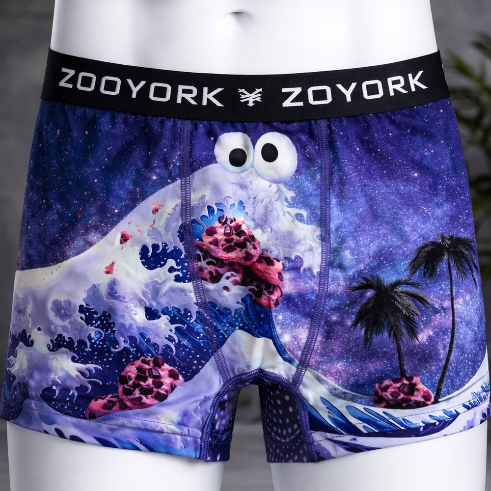 Zoo York Men's Cosmic Purple Swim Trunks